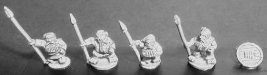 Dwarven Forge Levy Spearmen with Shields